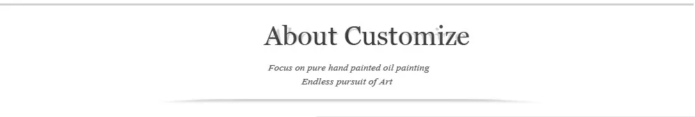 ABOUT CUSTOMIZE