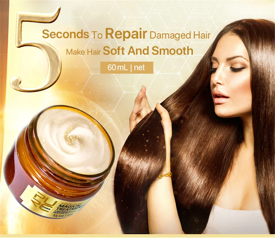Очищающая Магическая маска 5 секунд для восстановления питательных повреждений восстановление мягких волос 60 мл для всех типов волос кондиционер для волос