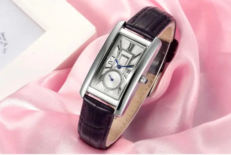 Модные брендовые женские часы Chenxi с кожаным ремешком, прямоугольным циферблатом, женские повседневные часы, женские кварцевые наручные часы в подарок - Цвет: As Picture