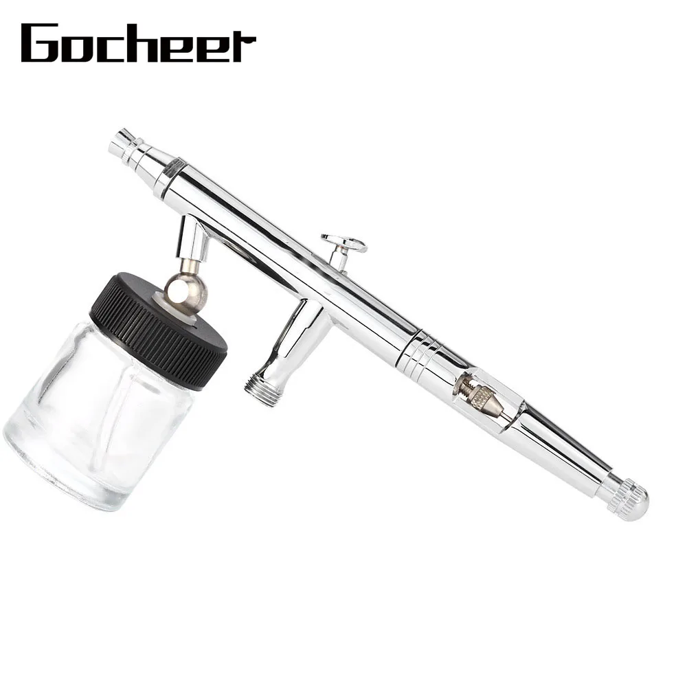 Gocheer airbrush gun makeup dual action spray airbrush kit for nails