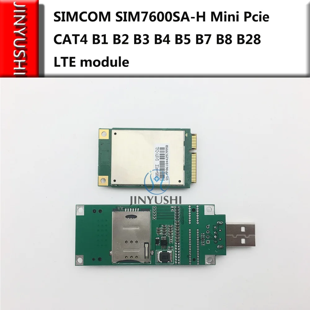 Pcie + Adaptador Usb com Slot para Cartão Sim tipo Cat4 Simcom Mini b2 b3 b4 b5 b7 b8 B28 Módulo Lte Sim7600sa-h Sim7600 b1 - Imagem 4