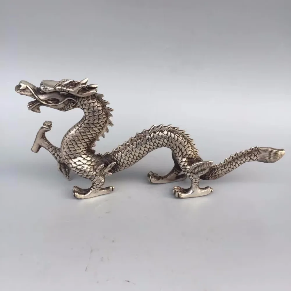 

Collection tibet silver Dragon statue,Home/office desk decoration chinese Long dragon sculpture Metal crafts