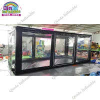 High Quality Portable Inflatable Car Cover Tent,6x3x2.3m Inflatable Car Wash Tent With Air Pump 1