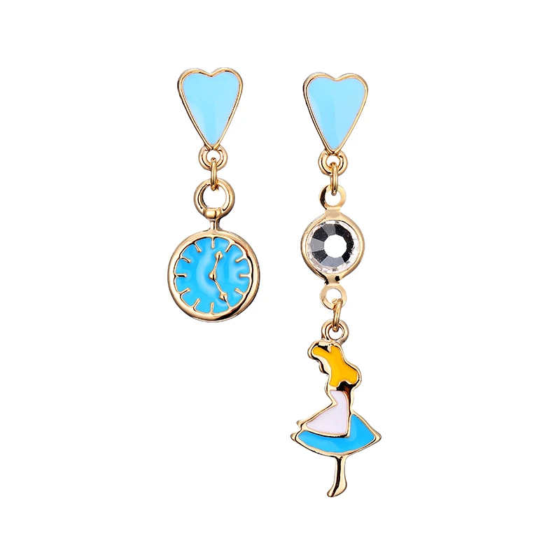

Women Trendy Girl Watch Heart Alloy Pendant Ear Ball Stud Earrings Wedding Jewelry Christmas Party Girl Lady Gift 2018