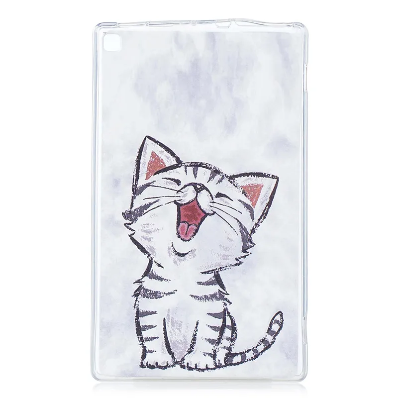 Wekays For Amazon Fire HD 8 Cartoon Cat Soft Silicone Fundas Case For Amazon Kindle Fire HD 8 HD8 2015 2016 2017 8.0