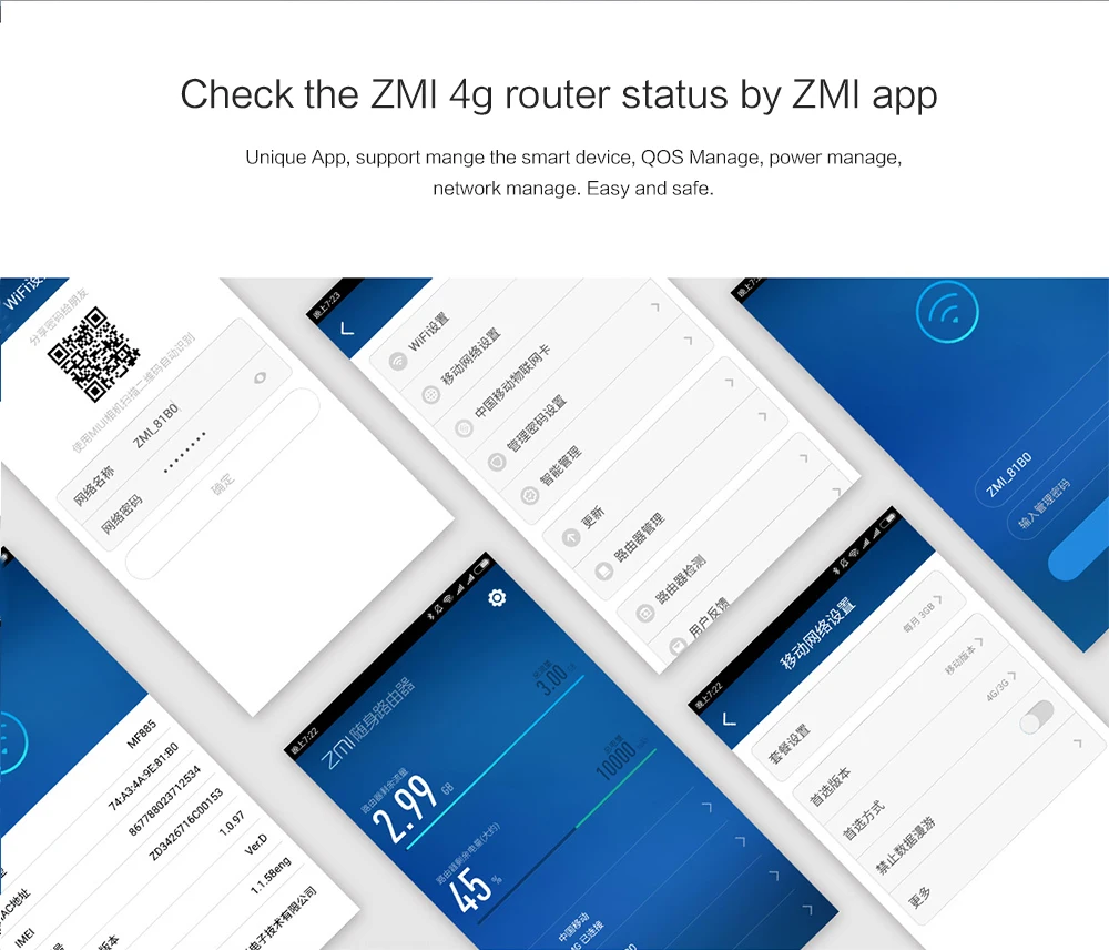 XIAOMI ZMI 4G wifi router Power Bank 