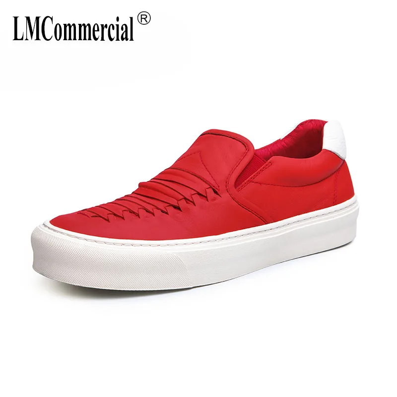 

spring and autumn summer Genuine leather men's shoes all-match all-match cowhide male students flat shoes men casual shoes