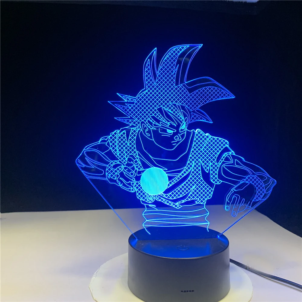 Черепаха Qigong Saiyan Dragon Ball 3D сенсорная дистанционная Светодиодная лампа Мультфильм ночник Детские вентиляторы подарки игрушки 7 или 16 цветов Изменение