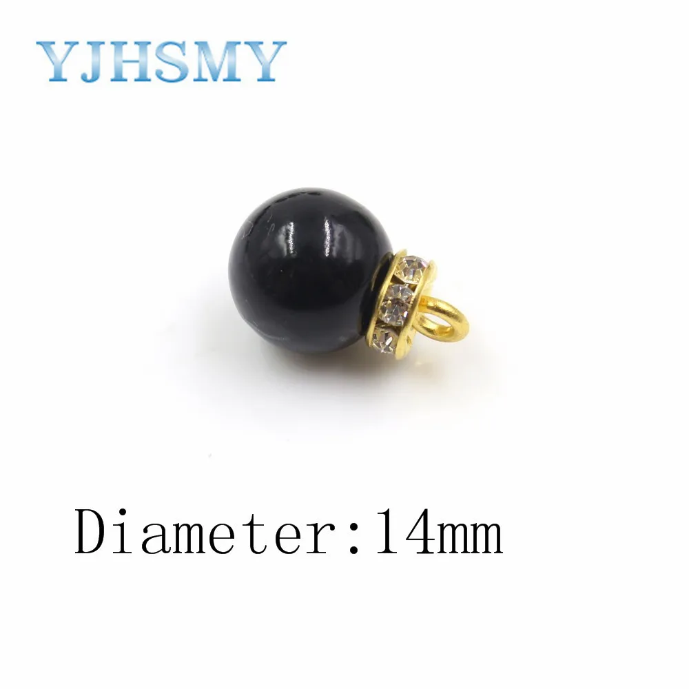 YJHSMY A 19512 529 10 шт./лот 8 20 мм Высокое качество акрил плюс Металлическая черная