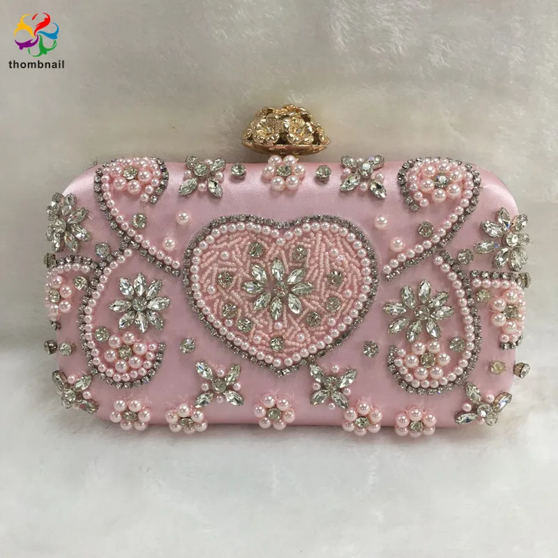 

Pink Glitter Women Clutches Evening Bags Leaf Clasp Ladies Fashion Chain Shoulder Crossbody Handbags and Purses