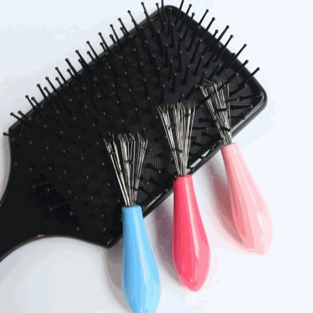3Pcs Portable Mini Hair Brush Combs Cleaner Cleaning Remover Embedded Beauty Comb Cleaner Tool With Plastic Handle Drop Shipping 3Pcs Portable Mini Hair Brush Combs Cleaner Cleaning Remover Embedded Beauty Comb Cleaner Tool With Plastic Handle Drop Shipping