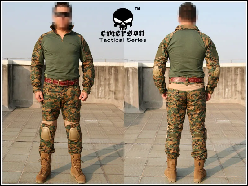 EMERSON Tactical Uniform Gen2 Army BDU Wargame Hunting Woodland Camo Cype Style 