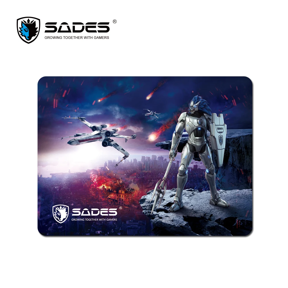 

SADES Gaming Mouse Pad Lightning Medium Size Hard Splash Proof Non-slip Rubber Gaming Mouse Pad