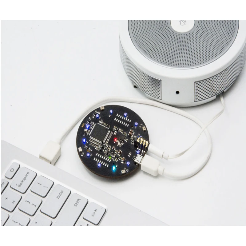 

Respeaker Mic array V2.0 Far-field w/ 7 PDM Microphones,Voice Expander,Intelligent Voice Development Board,DIY Maker