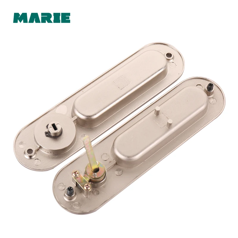 sliding door lock with keys interior room hanging sliding door embedded lock hook invisible move gate lockset