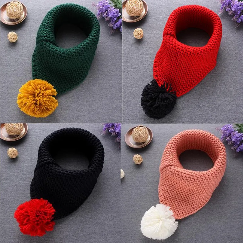 2017 Winter Girl Boy Kids Toddler Knitted Scarf Soft Warm Scarves Shawl