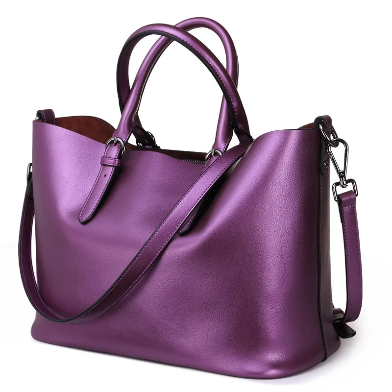 Women font b Handbag b font Genuine font b Leather b font Shoulder Bag Female Bags