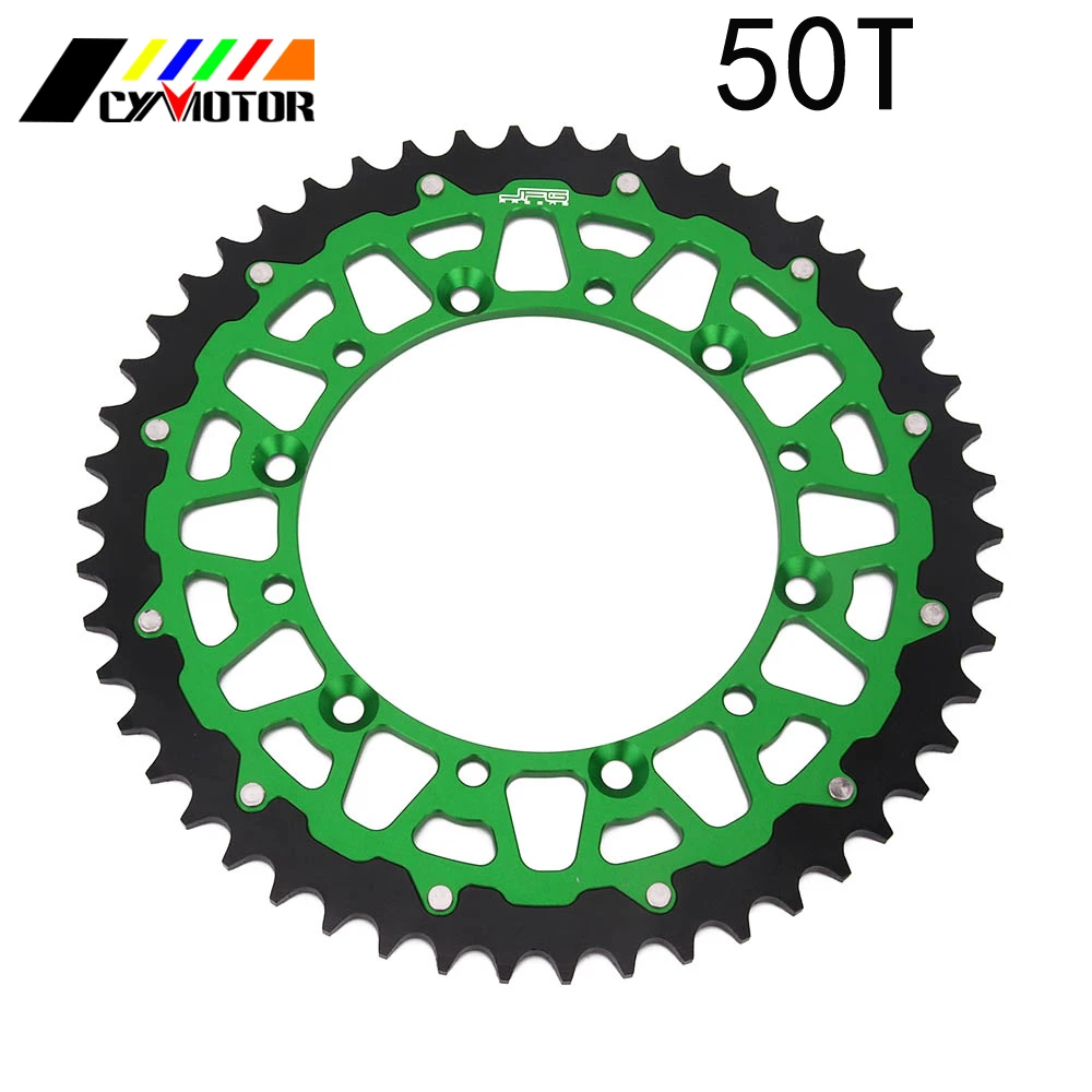Мотоцикл 42-48, 49, 50, 51, сзади звездочки для KAWASAKI KX125 KDX200 KX250 KX500 KX KLX KDX РМЗ 125 200 250 500 - Цвет: 50T
