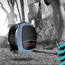 Bluetooth Watch Mini MP3 Music Player Bluetooth Watch Speaker FM Audio Radio Handsfree Speaker with Alarm Clock Support TF card