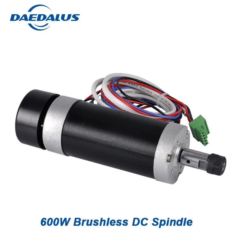 

Brushless Spindle 600W Air Cooled Router Spindle ER11 Motor 55MM DC 100V For Engraver Milling Machine