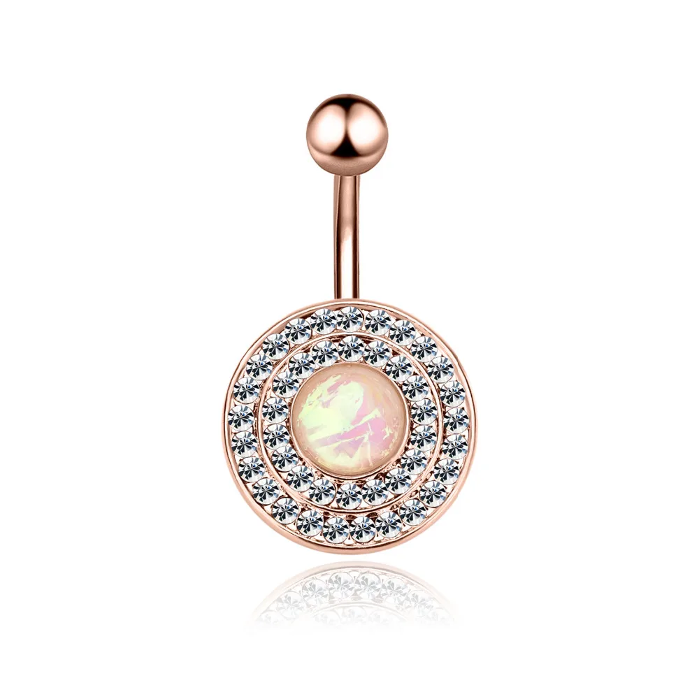 

1PC Stainless Steel Piercings Ombligo 18G Bling Crystal Navel Piercings Belly Button Piercing Dangle Earring Body Jewelry