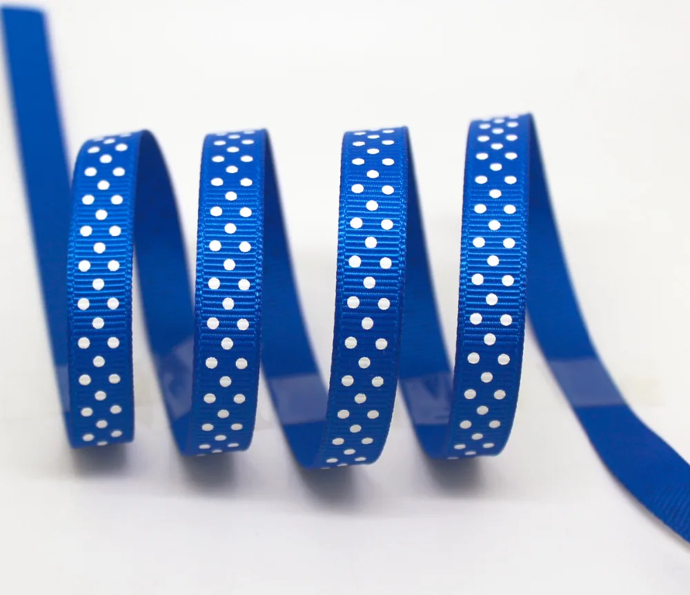 PPCrafts Буле точка ribon 3/8 &quot9 мм Grosgrain ленты печатных горошек 50 ярдов/рулон | Дом и сад