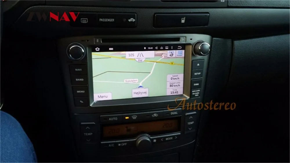 Sale Android 9.0 Car DVD Stereo Multimedia Headunit Auto Radio GPS Navigation Video Audio For Black Toyota Avensis T25 2003-2008 5