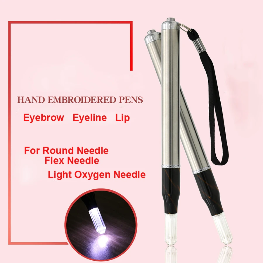 

Permanent Light Tattoo Manual Microblading Pen For Round Flex Light Oxygen Needle Hand Embroidered Pen for Eyebrow Eyeliner Lip
