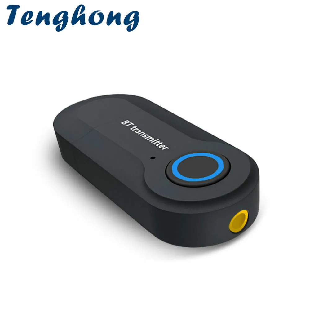 

Tenghong Bluetooth Wireless Adapter Stereo 4.2 3.5mm Bluetooth Transmitter For TV Headphones Speaker Audio Bluetooth Receiver