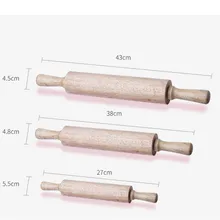 3 Размеры резиновые Дерево Прокатки Булавки rolling Шпильки тесто ролик деревянной ручкой rolling Булавки выпечки Инструменты Кухня гаджеты
