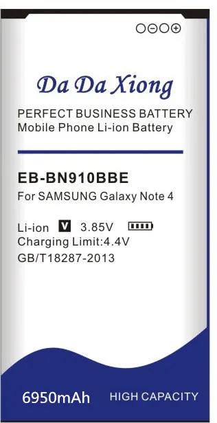 6950 мА/ч, EB-BN910BBE EB-BN910BBK Батарея для samsung Galaxy Note4 N910H N910A N910C N910U N910F N910FQ SCL24 SC-01G N910V чехол для телефона