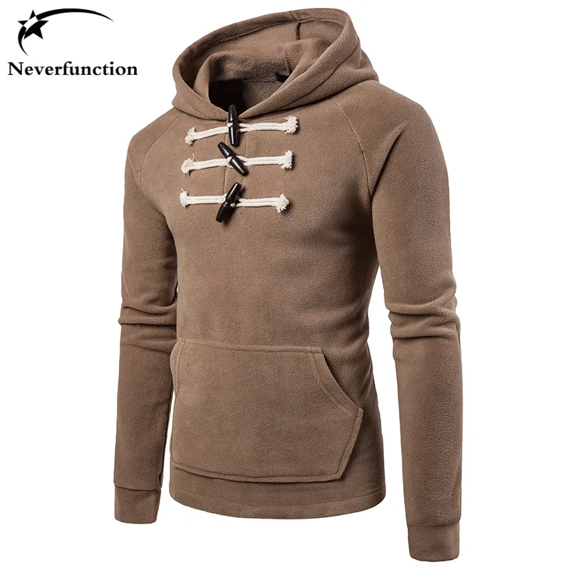 Solid Color Hoodies 2017 Fashion Men New Half zipper Design Hooded