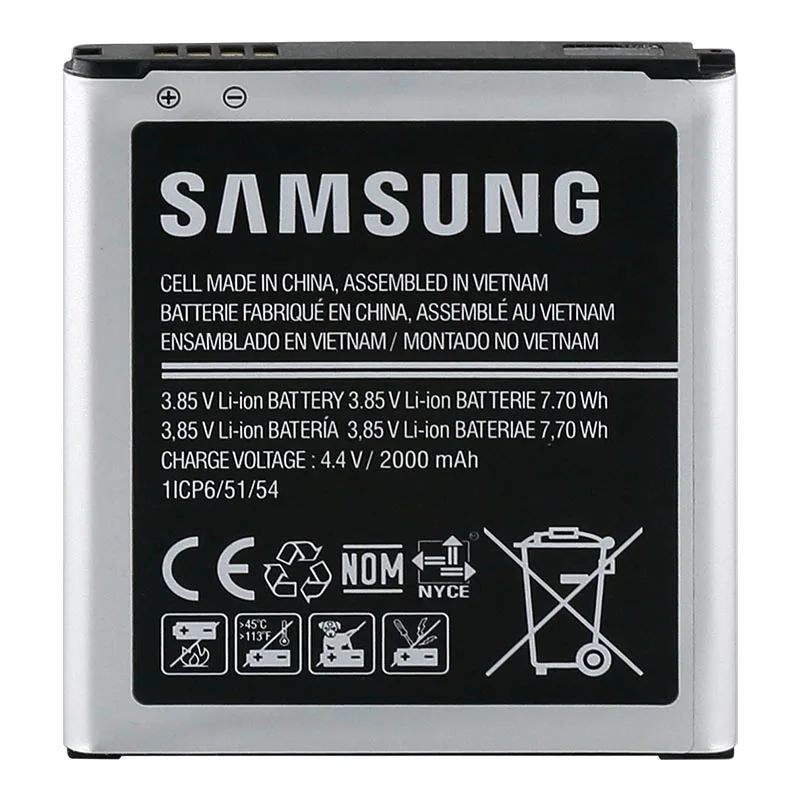 Samsung аккумулятор для Galaxy Core Prime G360 G361 G360V G3608 G360H J2 J200 J2() 2000 мАч EB-BG360BBE без NFC