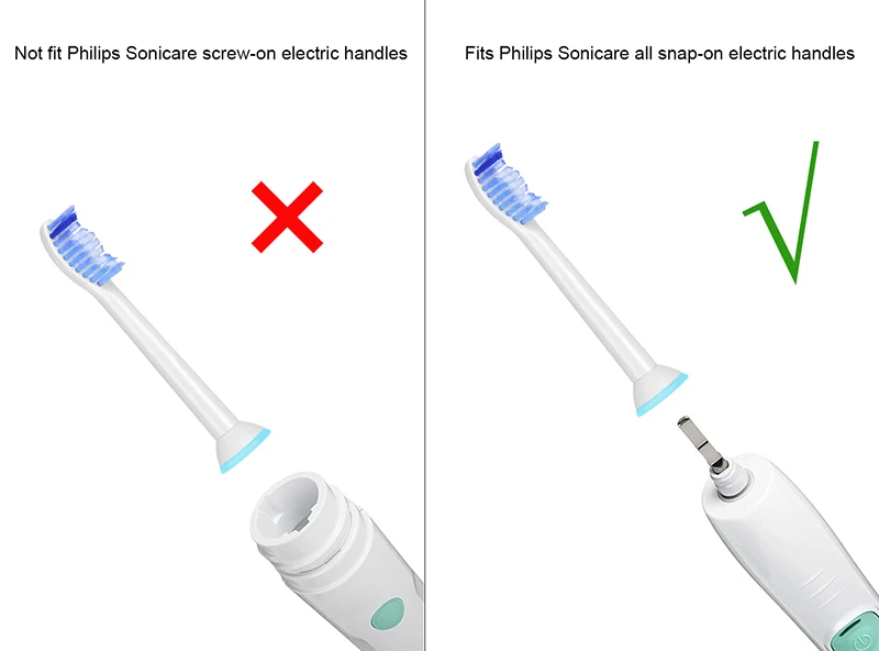 6 шт. HX6016 сменные насадки для зубных щеток для Philips Sonicare proresyota DiamondClean FlexCare HealthyWhite с гигиеническими крышками