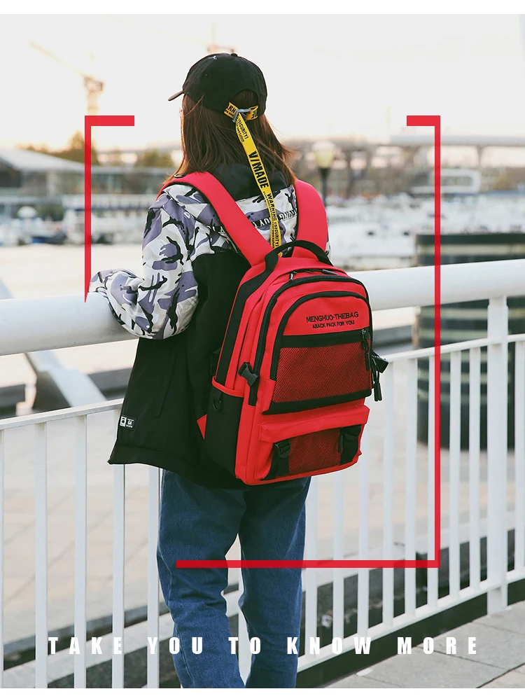 2018 New Menghuo Quality Waterproof Nylon Backpack Female Unisex Men's Backpacks for Laptop Women Notebook Bag Backpack Mochilas (15)
