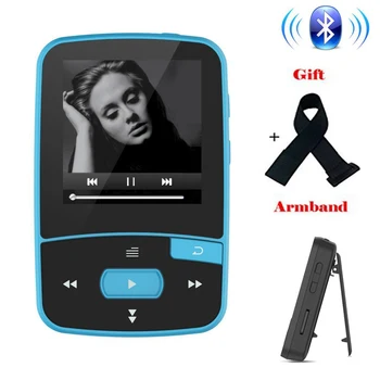 

New Arrival Original ChenFec-C50 Sport Mini Bluetooth MP3 Player Clip with Screen Support FM,Recording,E-Book,Clock,Pedometer