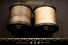 litz 5N silver TPE insulated 20cores 26AWG 0 8mm 6meters
