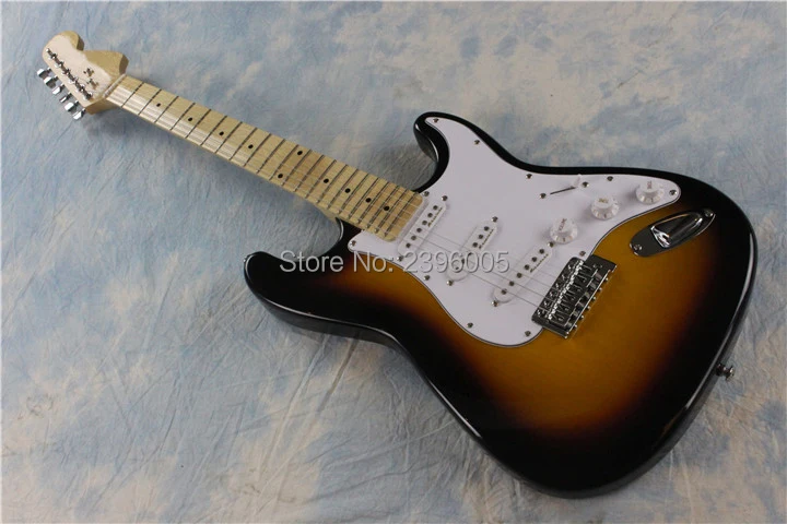 Фэнтези гитара клуб. Горячая Распродажа 3ts винтажный sunburst электрогитара strat