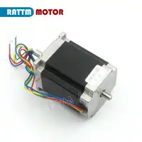 Dual shaft NEMA23 Stepper motor 76mm/ 3.0A /270 Oz-in CNC stepping motor for CNC Router RATTM MOTOR