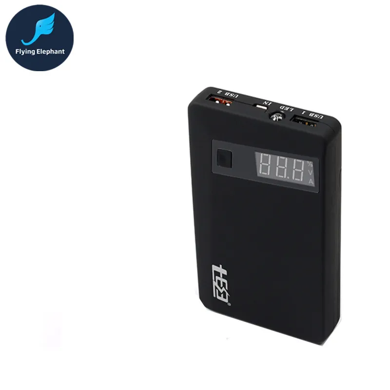 

DIY QD185-FC 2 ways Quick Charge QC3.0 Voltage Regulating Mobile Power 18650 Rechargeable Power Bank / removable 5 batteryies
