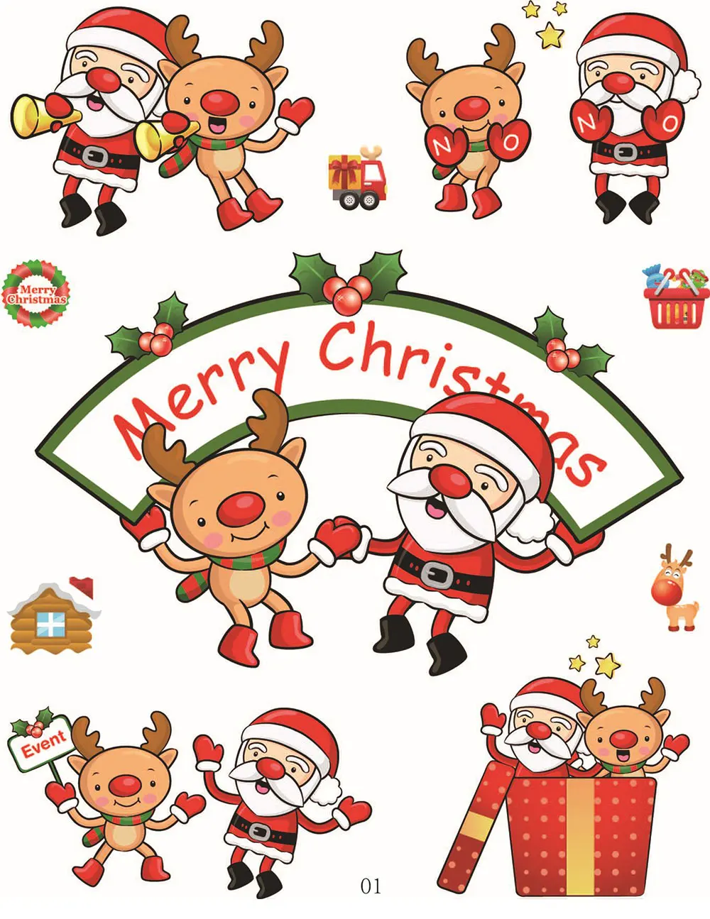 Счастливого Рождества бумажная наклейка Декор diy Наклейка для скрапбукинга Детские Канцелярские принадлежности Защита окружающей среды может удалить стеклянные наклейки