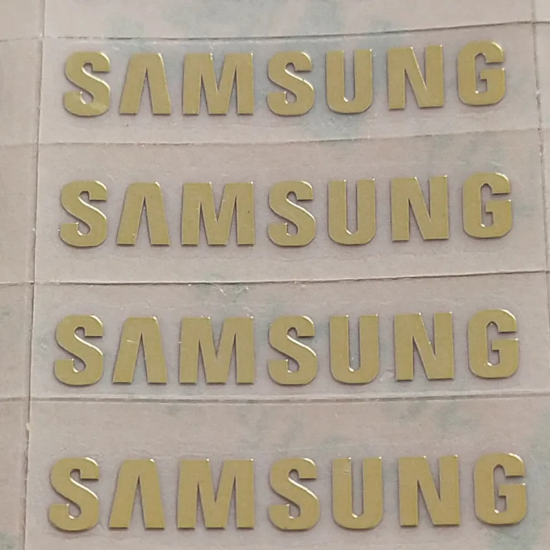 Logotipo do Metal Colar de Metal Logotipo da Samsung s5 de Metal Personalizado Ouro Samsung Galaxy s4 Adesivos 1.9x0.3cm1 0 Pçs - Lote Frete Grátis s3 2 Personalizado logotipo do metal colar de metal