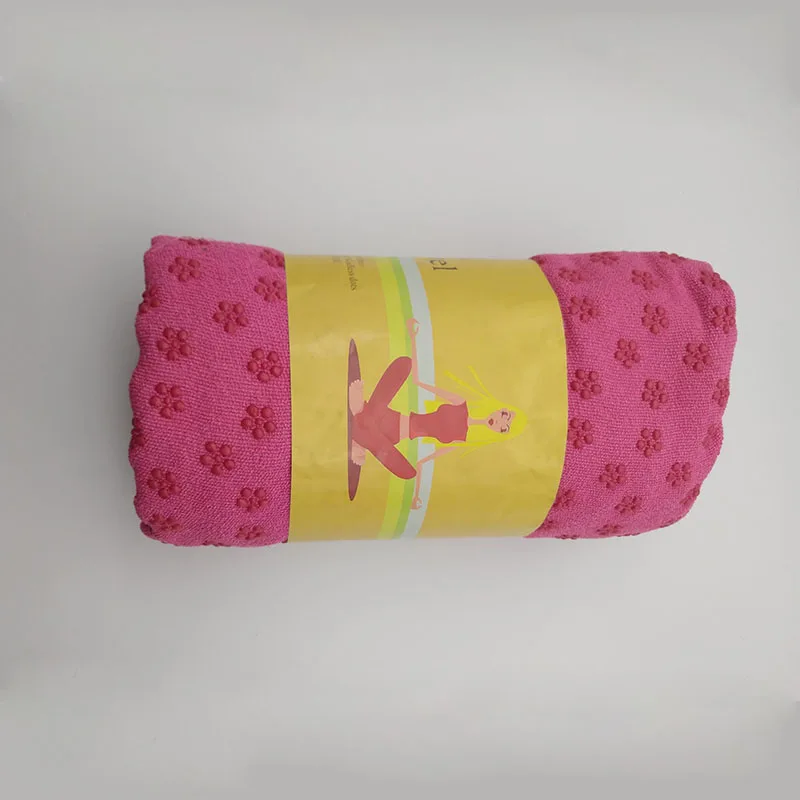 Durable Yoga Mat Towel Super-absorbent Non-slip Washable Microfiber Sport Fitness Travel Exercise Yoga Mat Towel With Carry Bag