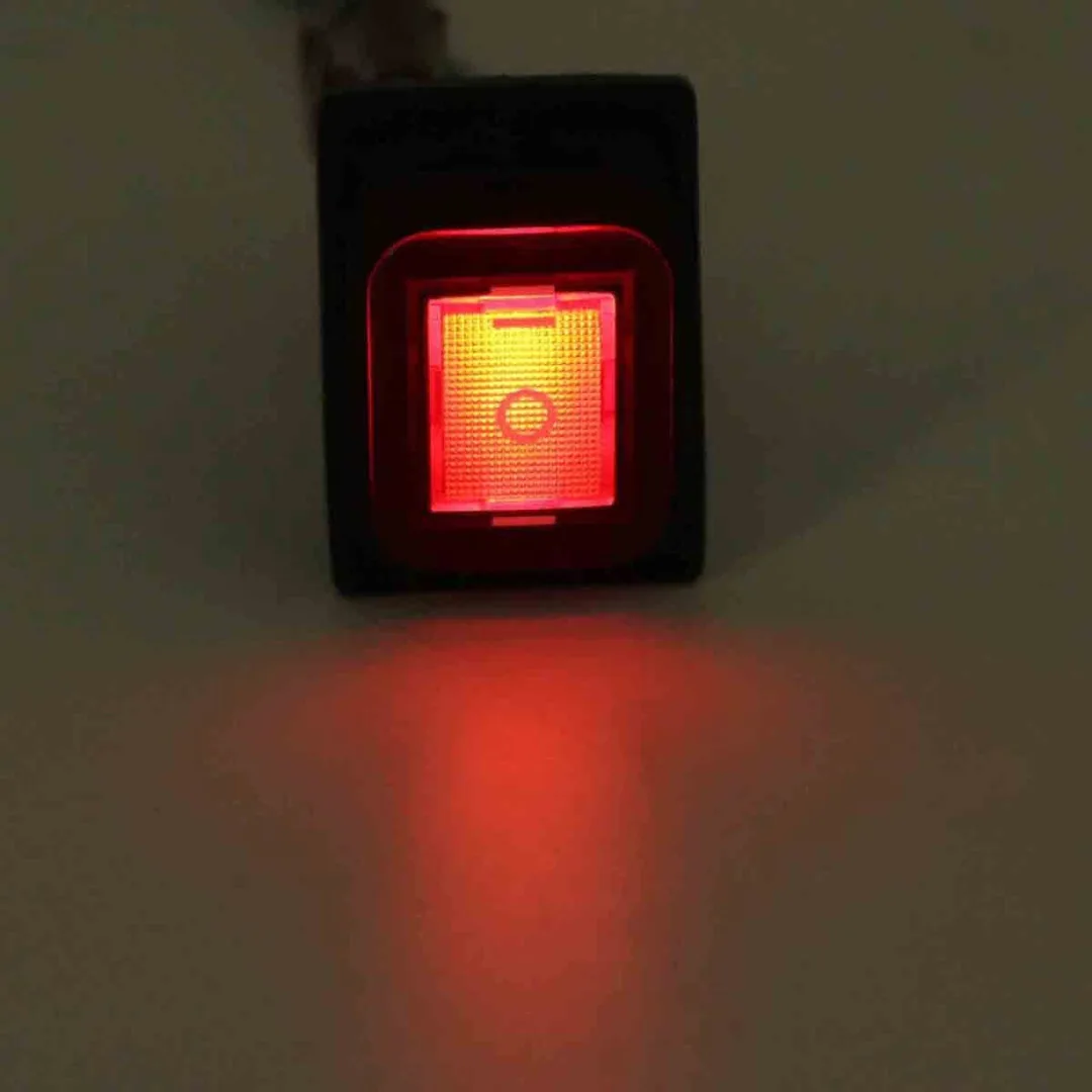 JX-LCLYL 1pc Car Boat On-Off-On 6 Pin 12V LED Light Rocker Toggle Switch Waterproof