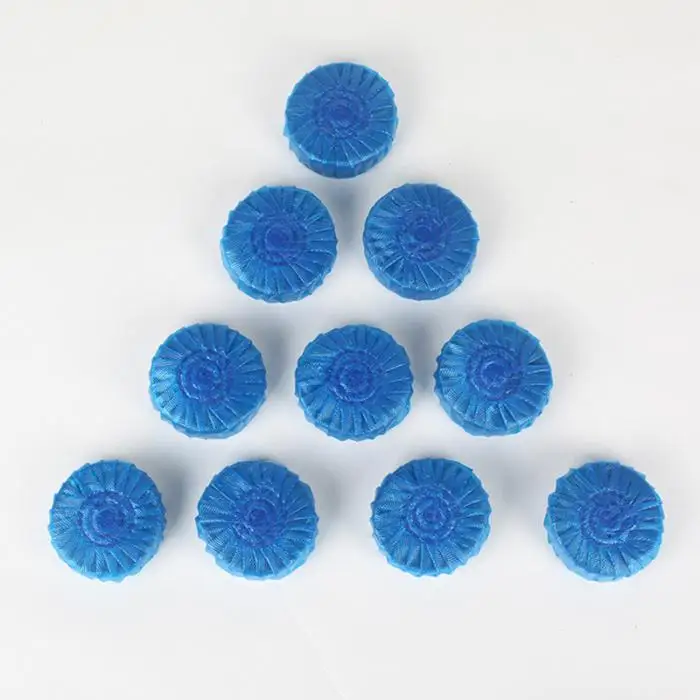10 шт. бачковый очиститель для унитаза таблетки Антибактериальный очищающий таб синий пузырь для ванной комнаты Горячая