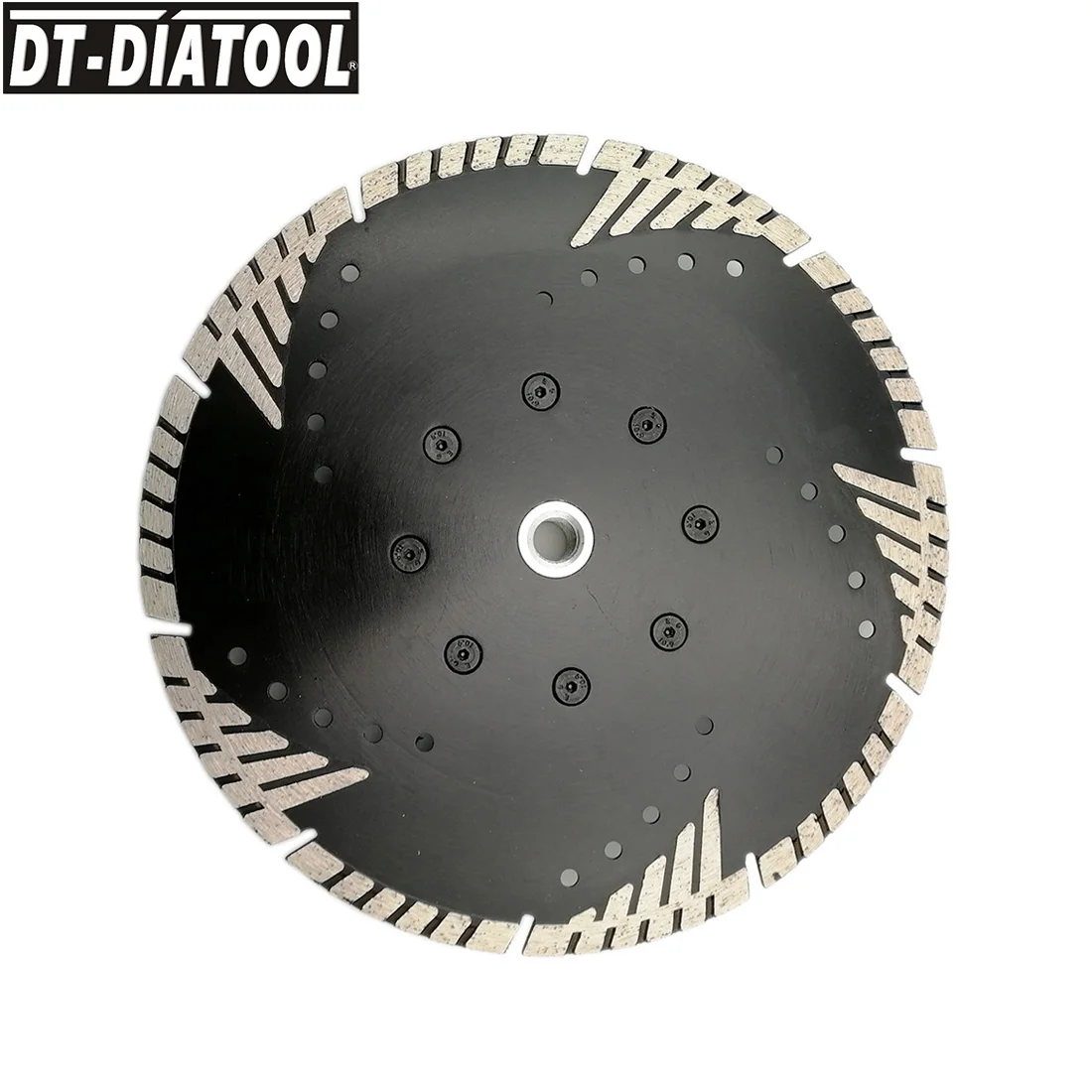 DT-DIATOOL 1pc 230mm/9" Hot Pressed Diamond Blades With Slant Protection Teeth Multi-purpose Cutting Discs With M14 connection