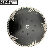 Best Offers DT-DIATOOL 1pc 230mm/9" Hot Pressed Diamond Blades With Slant Protection Teeth Multi-purpose Cutting Discs With M14 connection