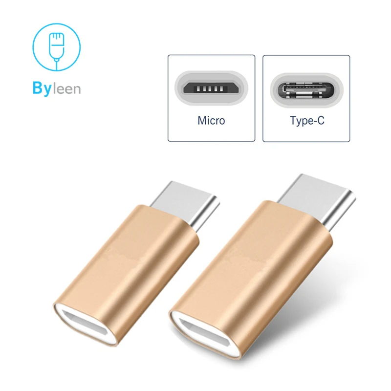Byleen Type C разъем для Micro USB Женский конвертер адаптер передачи данных Huawei Honor 6a 7c 9 lite