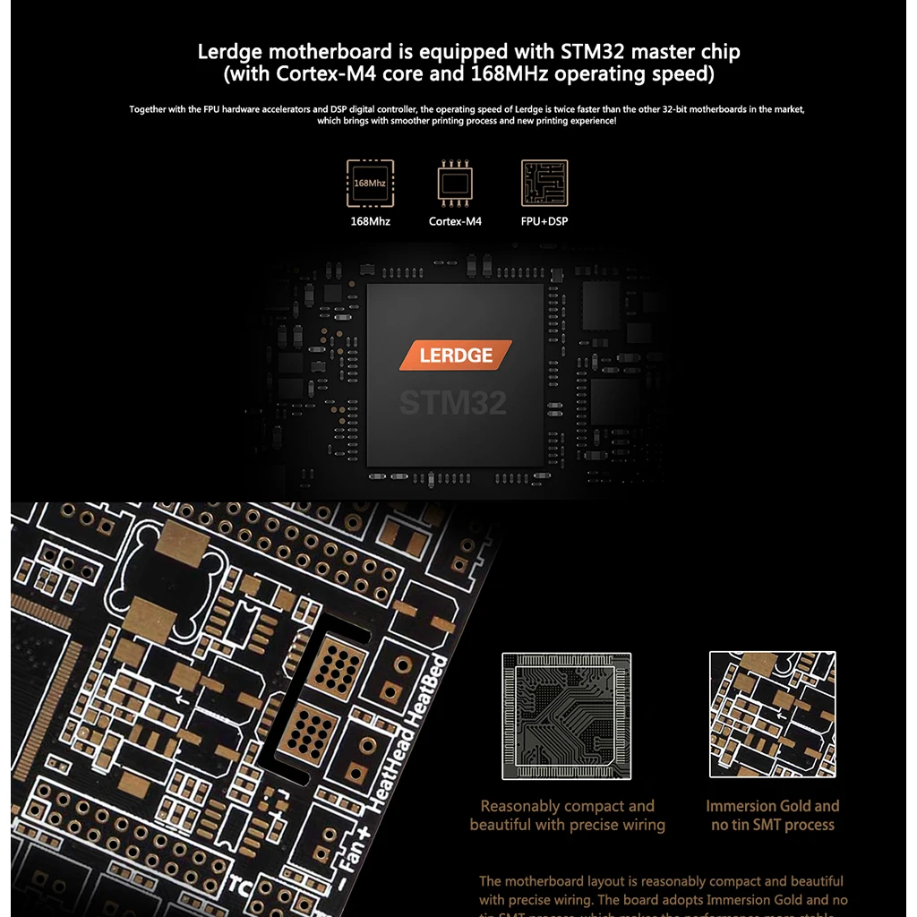 MagiDeal LERDGE-X 3D Printer Controller Board Motherboard &3.5' Touch Screen& TMC2130