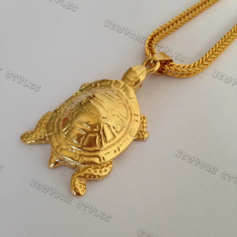 HIPHOP New Trendy 3D Tortoise Pendant 
